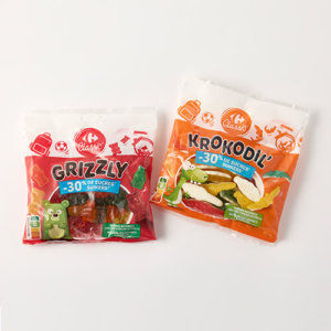 Carrefour – Snoepjes Grizzly’ & Krokodil’ -30% suiker Classic
